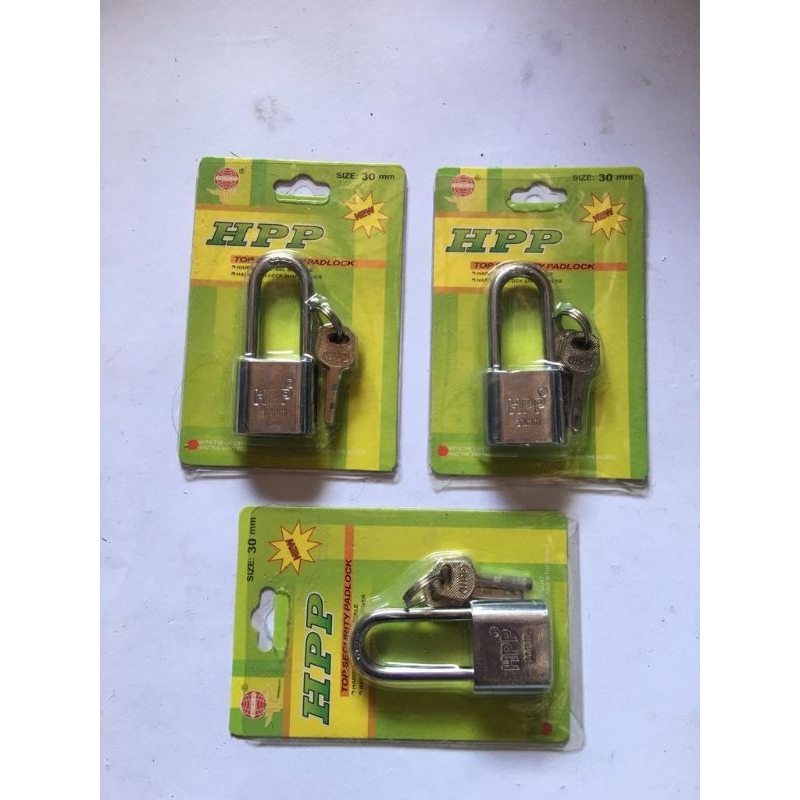 ￼gembok / gembok hpp panjang 30mm / gembok hpp pendek  30mm / kunci pagar / kunci rumah / gembok pag