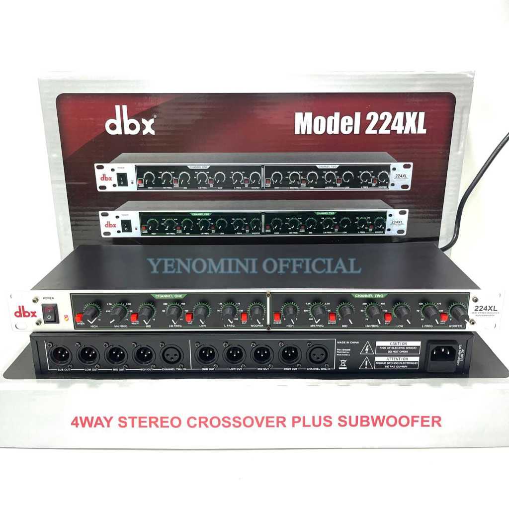 Crossover DBX 224XL + Subwoofer , Model dbx 224XL dbx 224 XL Power Bagus Murah ( Bisa COD ) JunDW