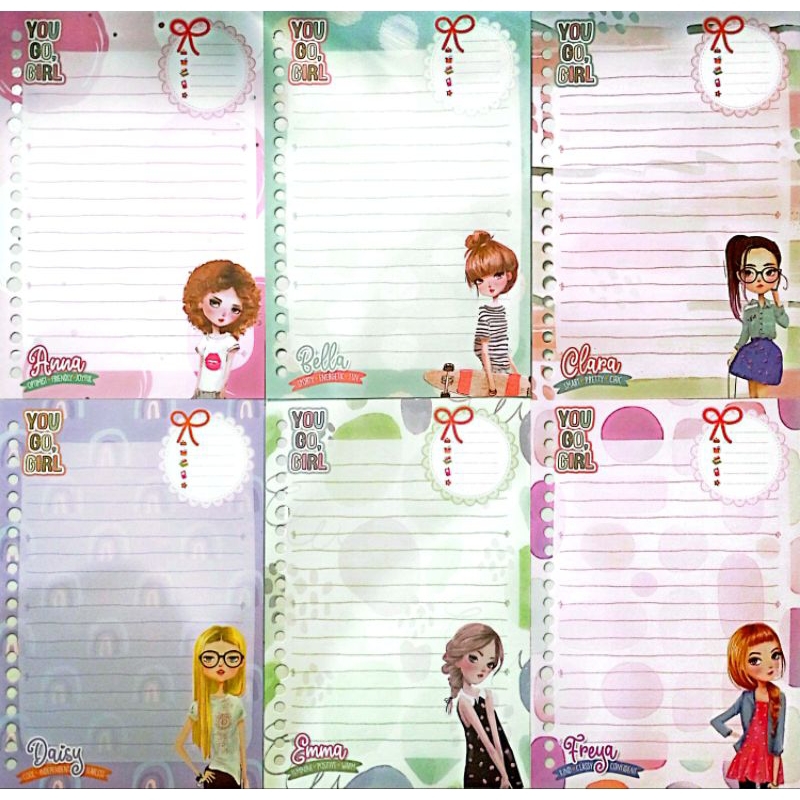 

Isi kertas binder HARVEST YOU GO GIRL loose leaf A5 / WAJIB BACA DESKRIPSI ‼️