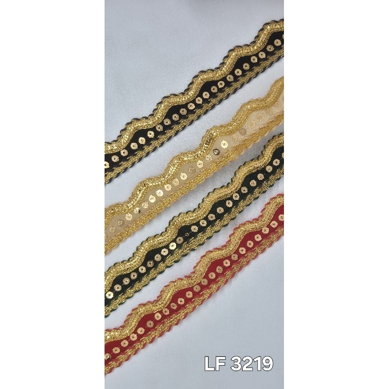 Renda bordir payet india LF3219