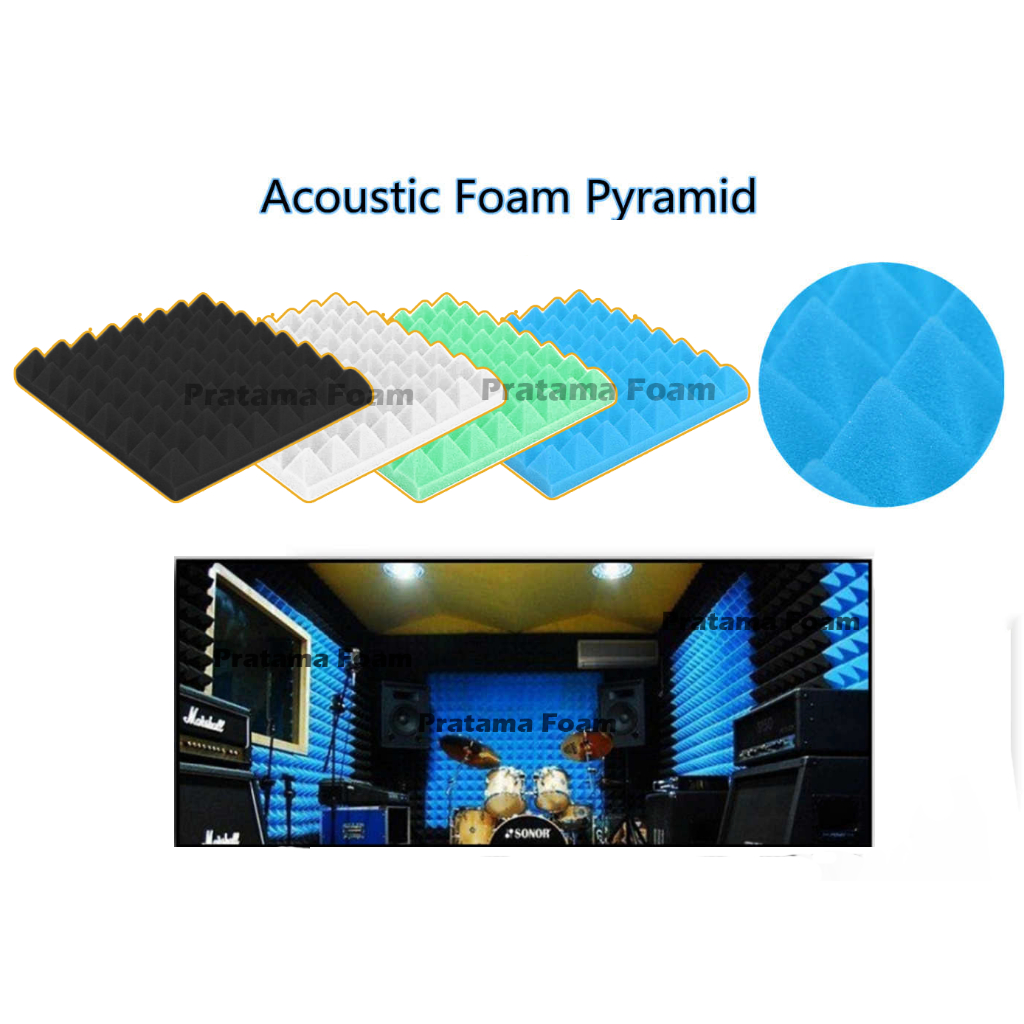Busa Peredam Suara Ruangan Pyramid - Peredam Suara Ruangan Musik Studio