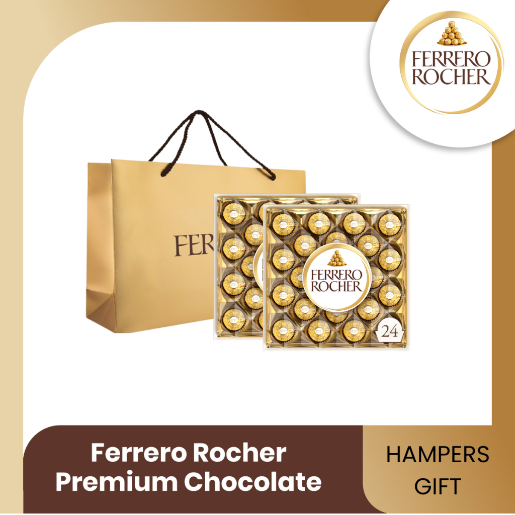 

Hampers Gift - Ferrero Rocher Cokelat Premium Isi 24pcs [2 PACK]