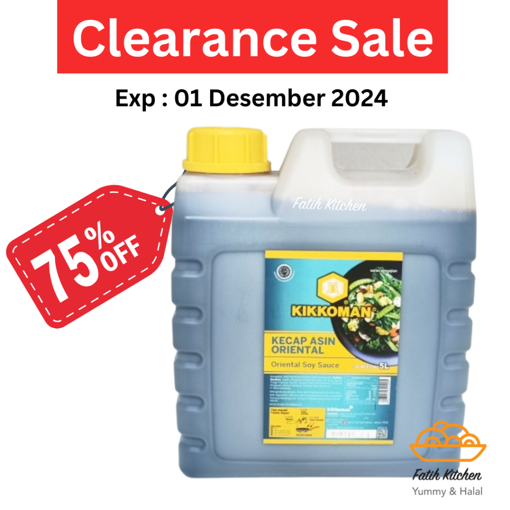 

Kikkoman Oriental Soy Sauce Halal 5 Liter Jerigen - Light Sauce
