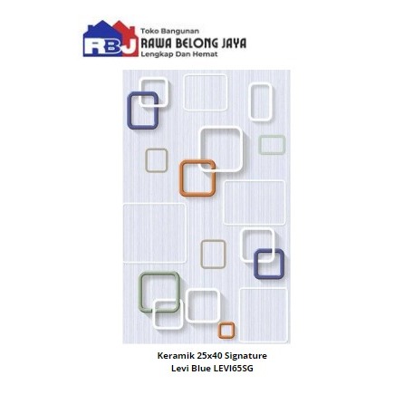 Keramik 25x40 Signature Levi Blue LEVI65SG / Keramik Dinding 25x40