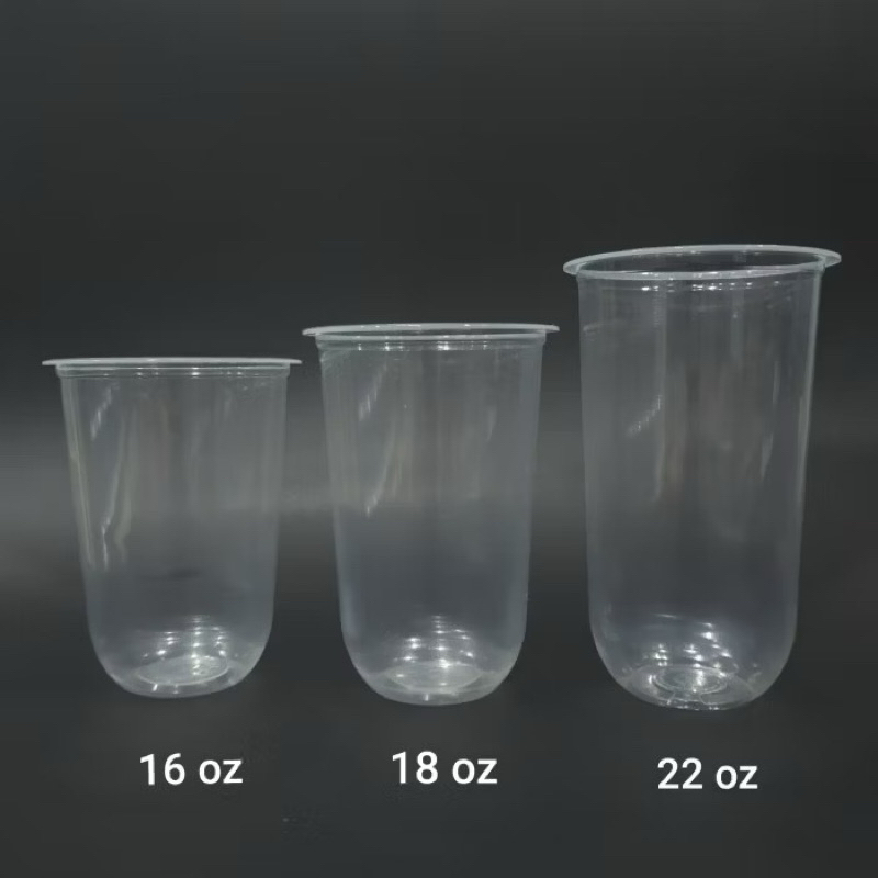 Gelas Oval 18oz Cup Oval 18 Oz Bulat Tebal 22oz 22 oz 12oz 14oz 16oz