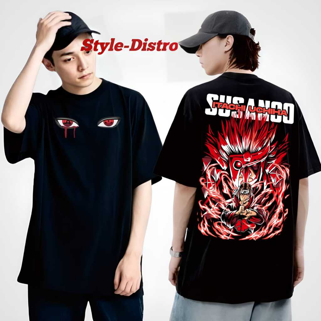 Kaos Distro Pria/Wanita Murah Meriah Motif Itachi SUSANO / Kaos Distro Terlaris / Kaos Kekinian