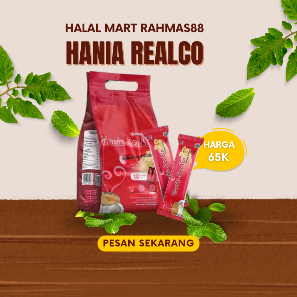 

HANIA REALCO GINSENG COFFEE HNI HPAI Isi 10 sachet @23 gram