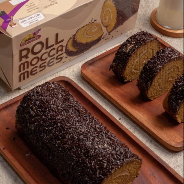 

BOLU ROLL MOCCA MESES CAKE GOLDEN FRANCE (553gram)