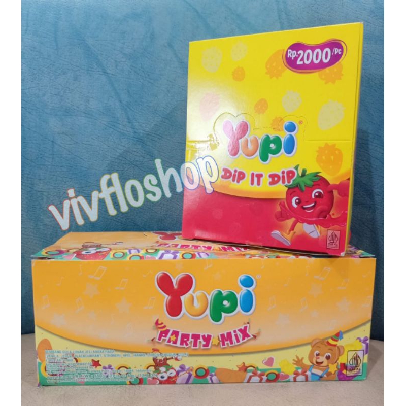 

Permen Yupi Party Mix & Yupi Dip it Dip (isi 12)