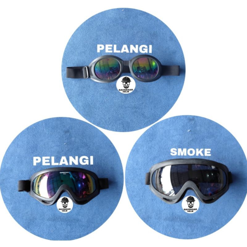 Kacamata google helm retro bogo cakil / kacamata google pilot / kacamata google retro chip