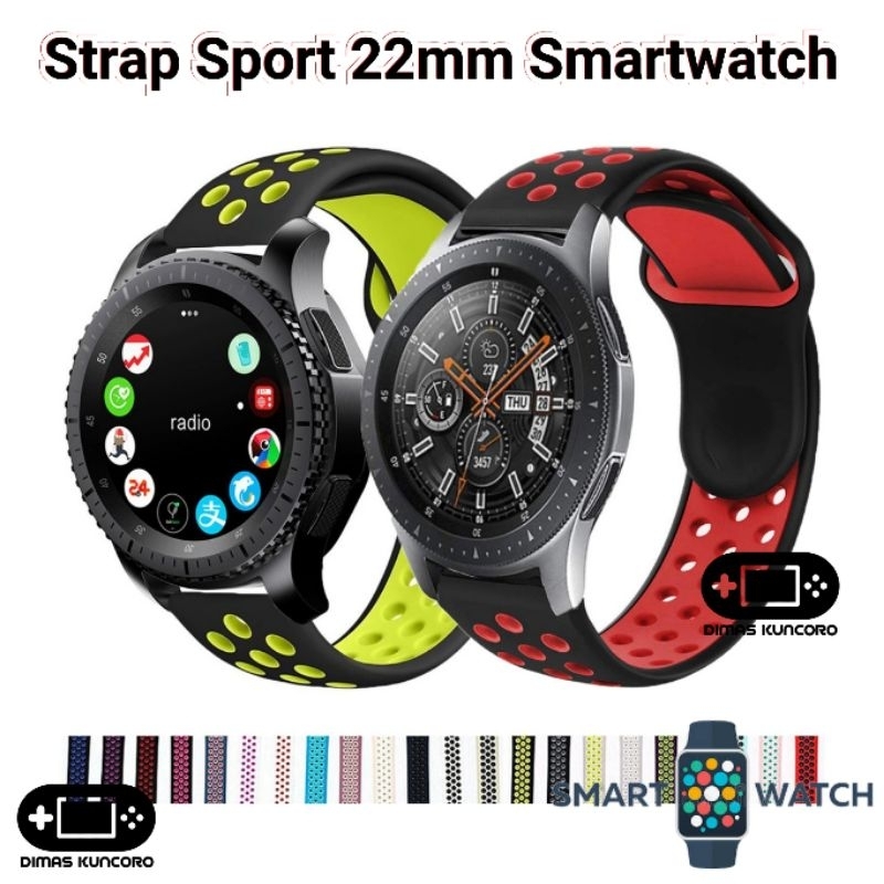 Strap Sport 22mm eggel tempo 3 pro style bulat valor neo 4r 4 active eggle silicone silikon tali jam