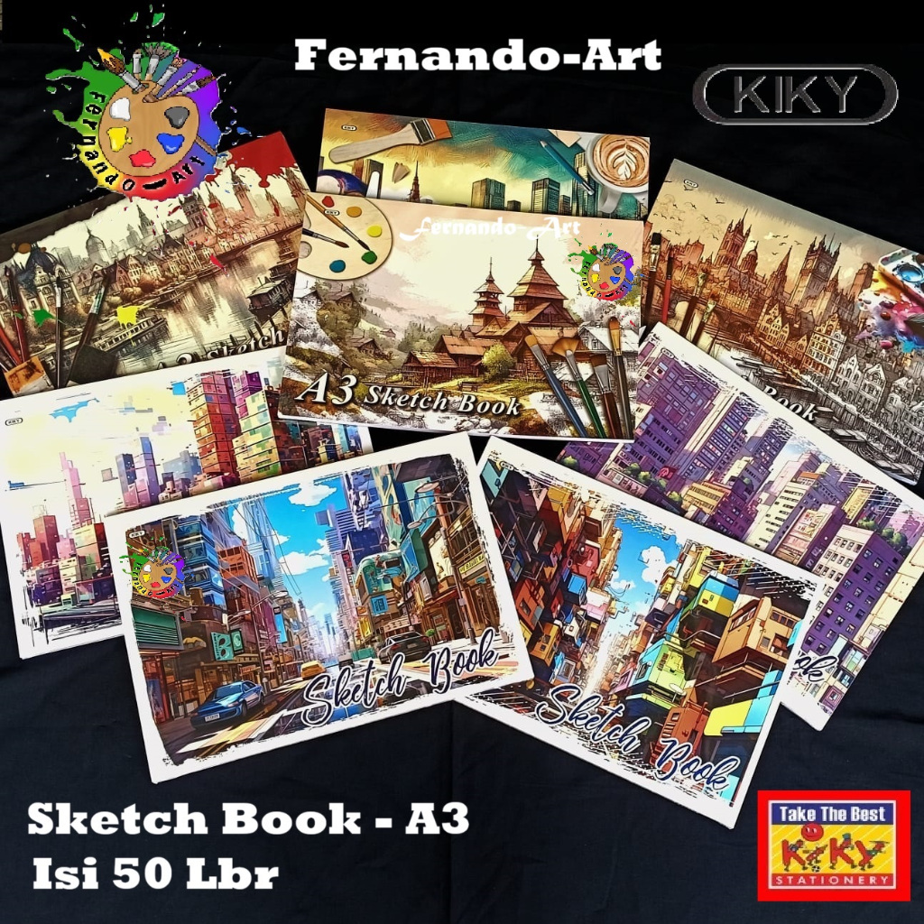 

Sketch Book / Buku Gambar A3 Kiky @50lbr