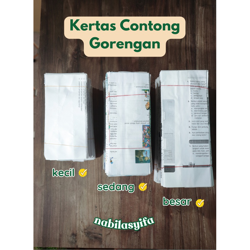 

Contong Kertas Pemubungkus Gorengan Kemasan 1 Kg