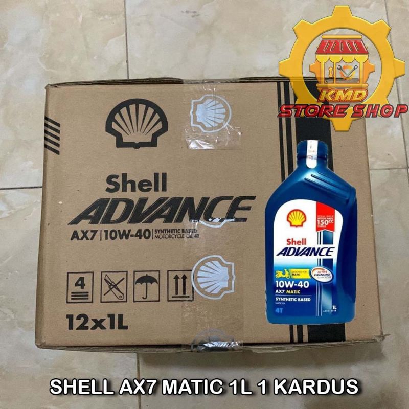 Oli Shell AX7 Matic 1 Liter 1 Kardus | Shell AX7 Matic 1L 1 Dus