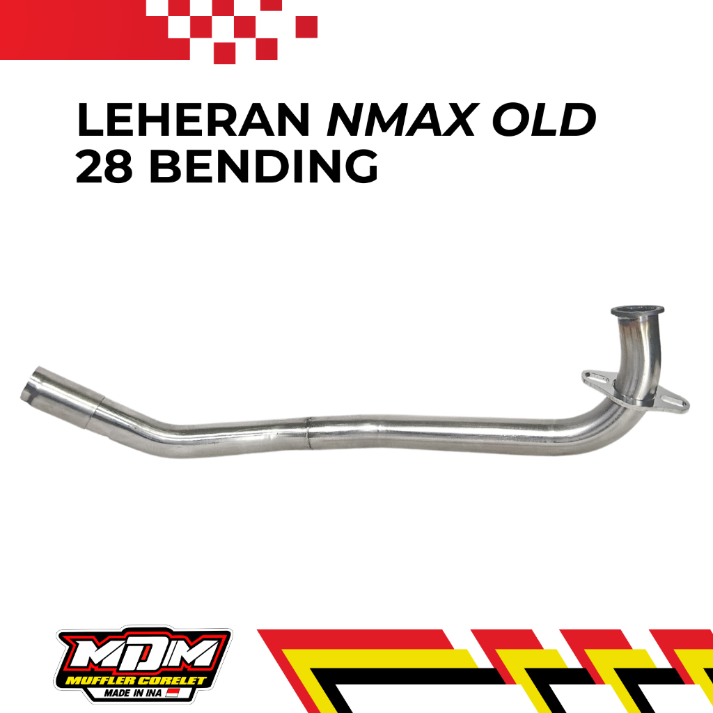 MDM RACING MUFFLER Pipa Leher Kenalpot Nmax OLD 28 MM Bending