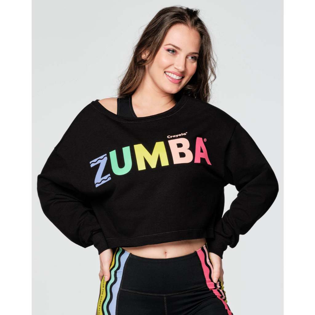 Zumba X Crayola Dance In Color Long Sleeve Top Zumbawear Original