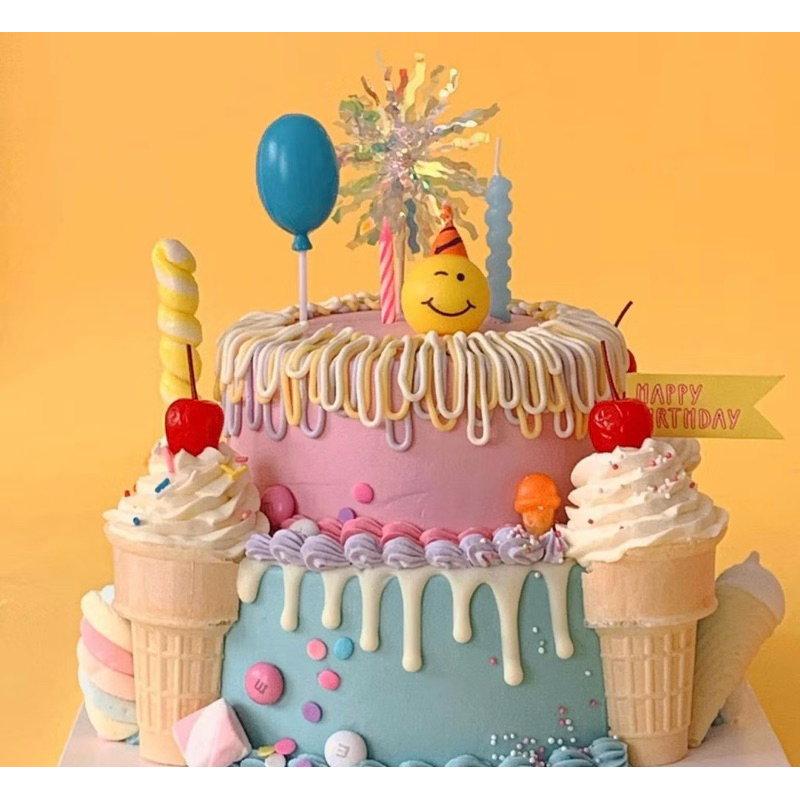 

Topper Kue Ultah Firework 2pcs/set random color