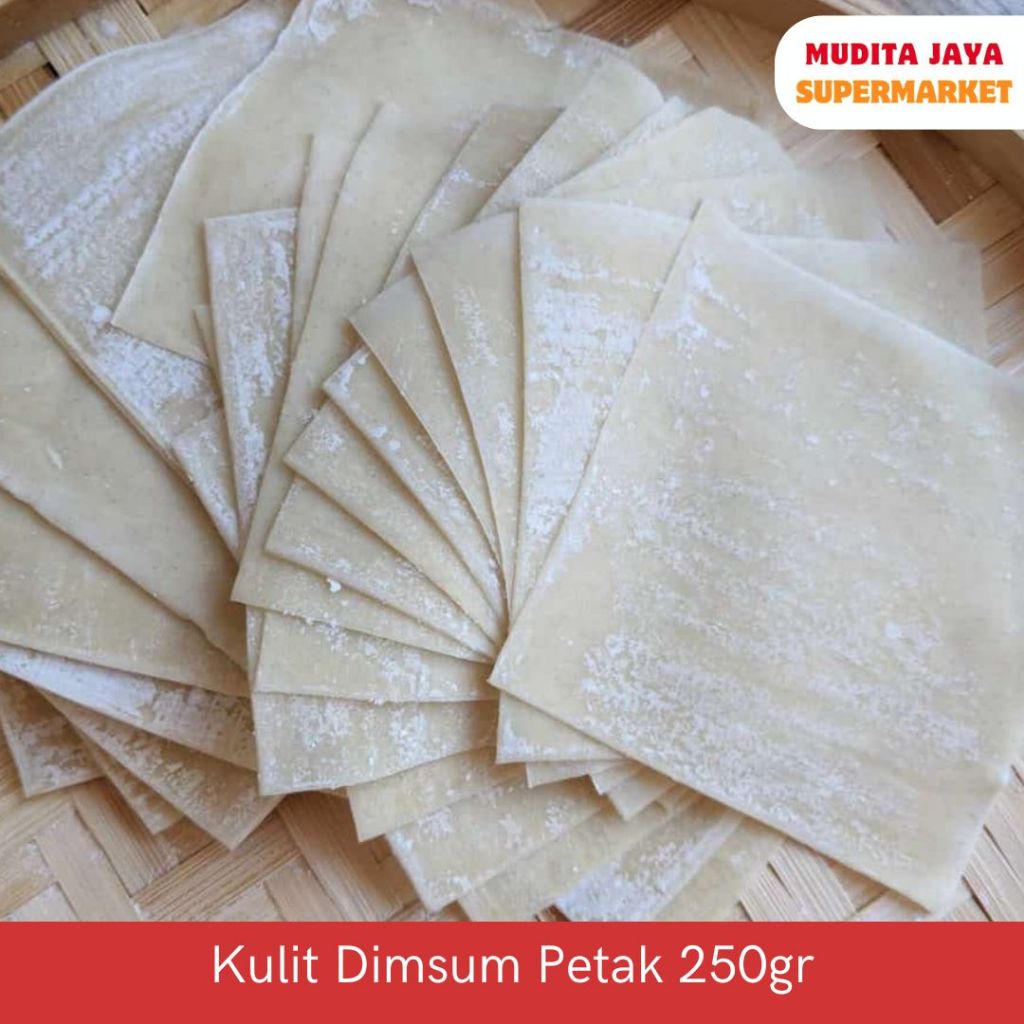 

Kulit Dimsum / pangsit/ gyoza Petak 250gr