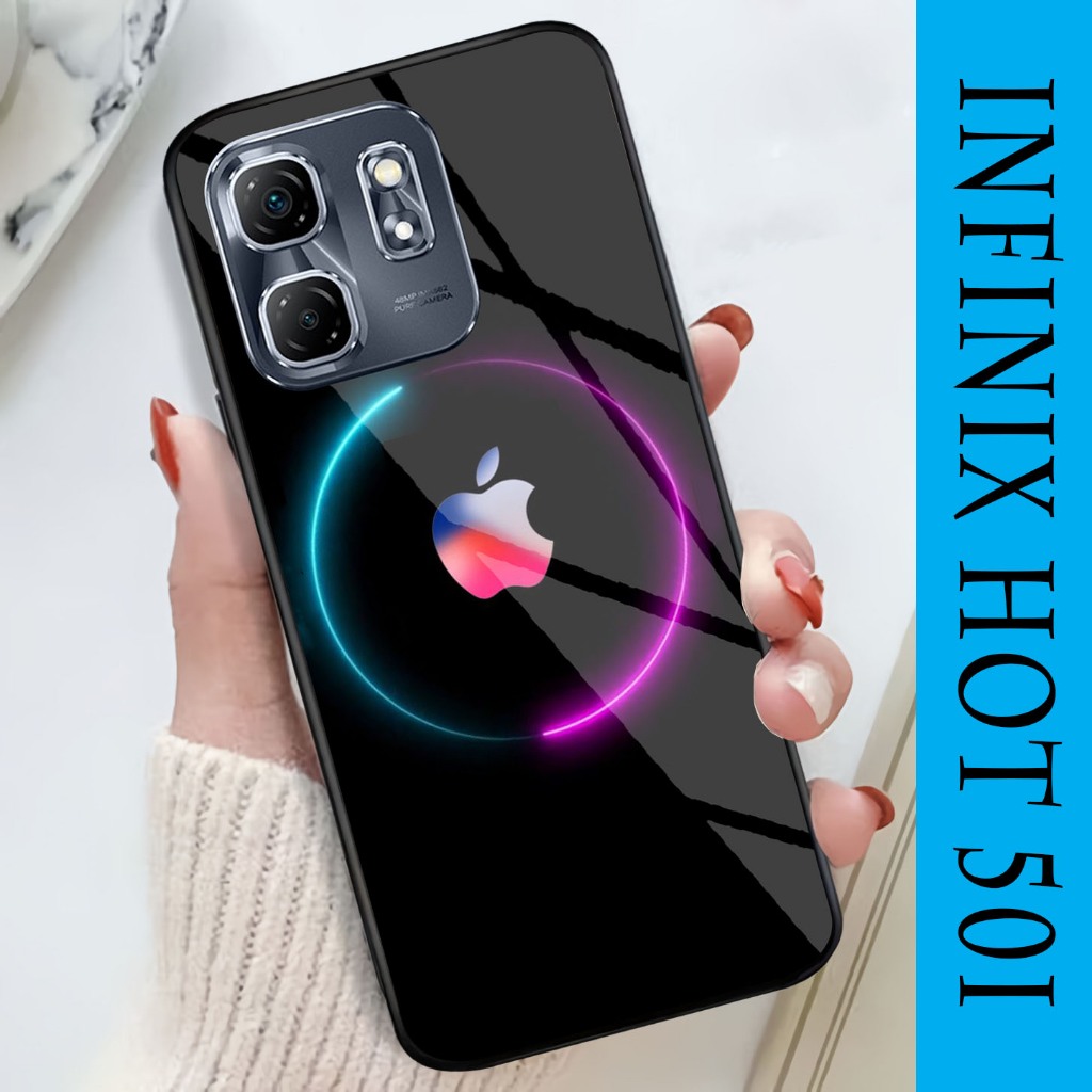 Softcase Glossy Glass Infinix Hot 50i Terbaru [GSC8 ] Casing Handphone Infinix Hot 50i - Pelindung H