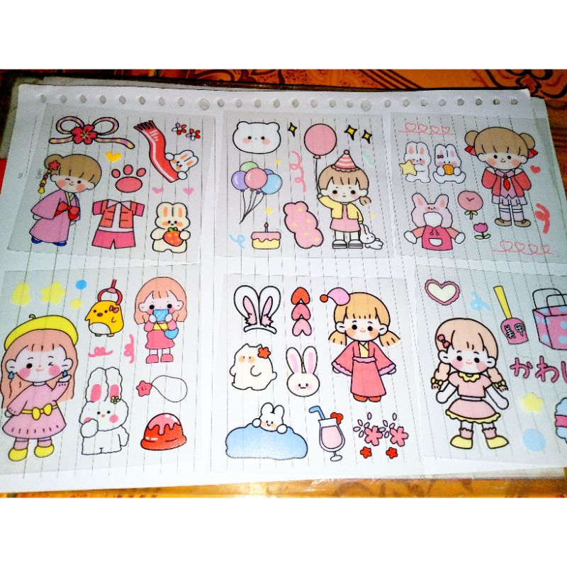 

Stiker PINK CUTE LUCU 2.000 dapet 5 pcs