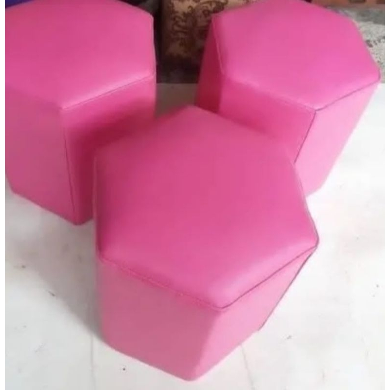 Sofa Puff Bintang Minimalis / Bangku Angkringan / Kursi Cafe / Sofa Santai / Stool