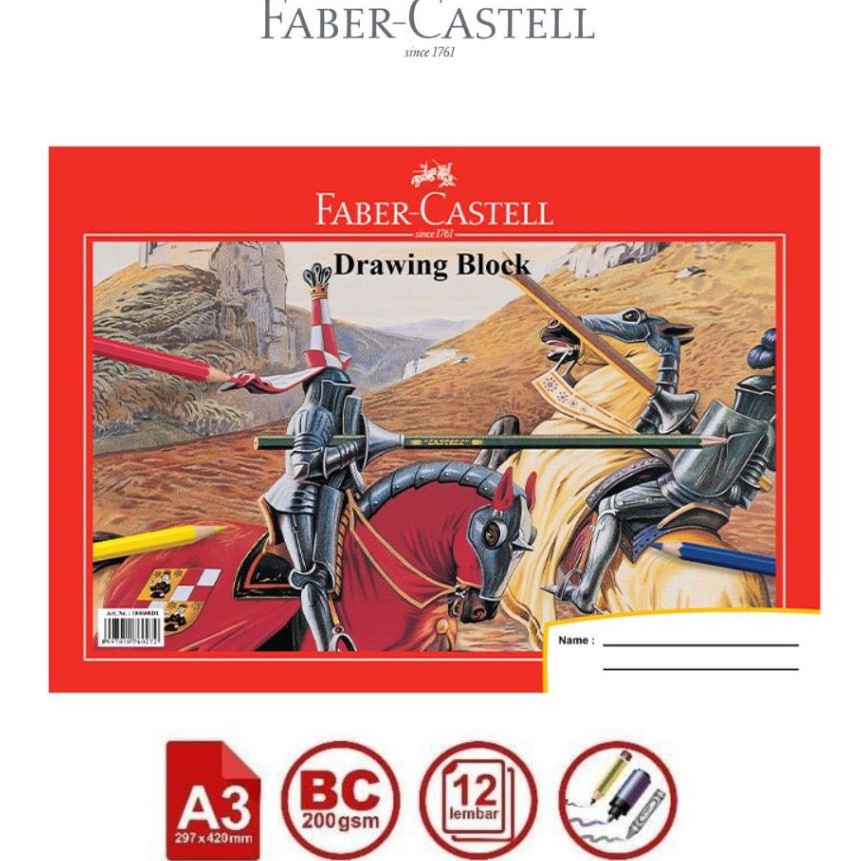 

Grosir FaberCastell Buku Gambar Drawing Book A3