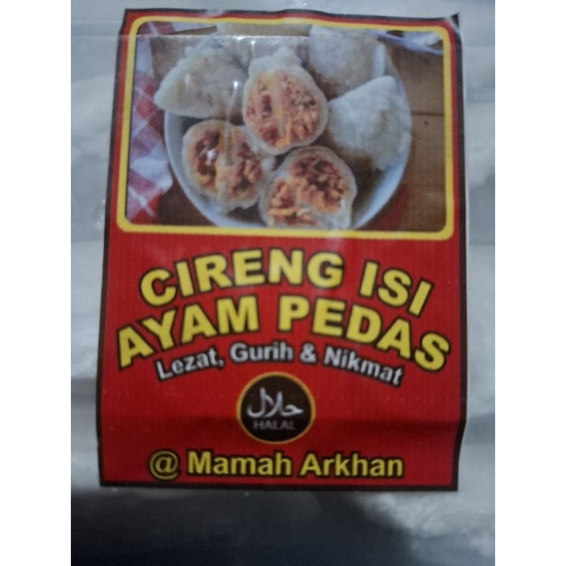 

cireng isi ayam pedas box isi 10