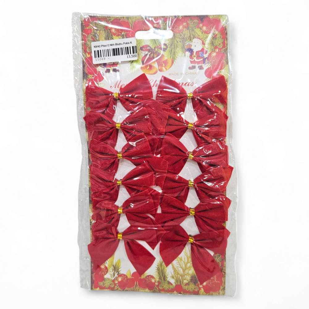 

Hiasan Pita Natal Bludru Isi12 K8/42