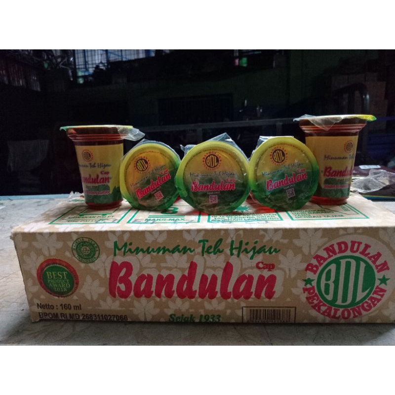 

Teh Hijau Bandulan 160ml 1 dus isi 24cup