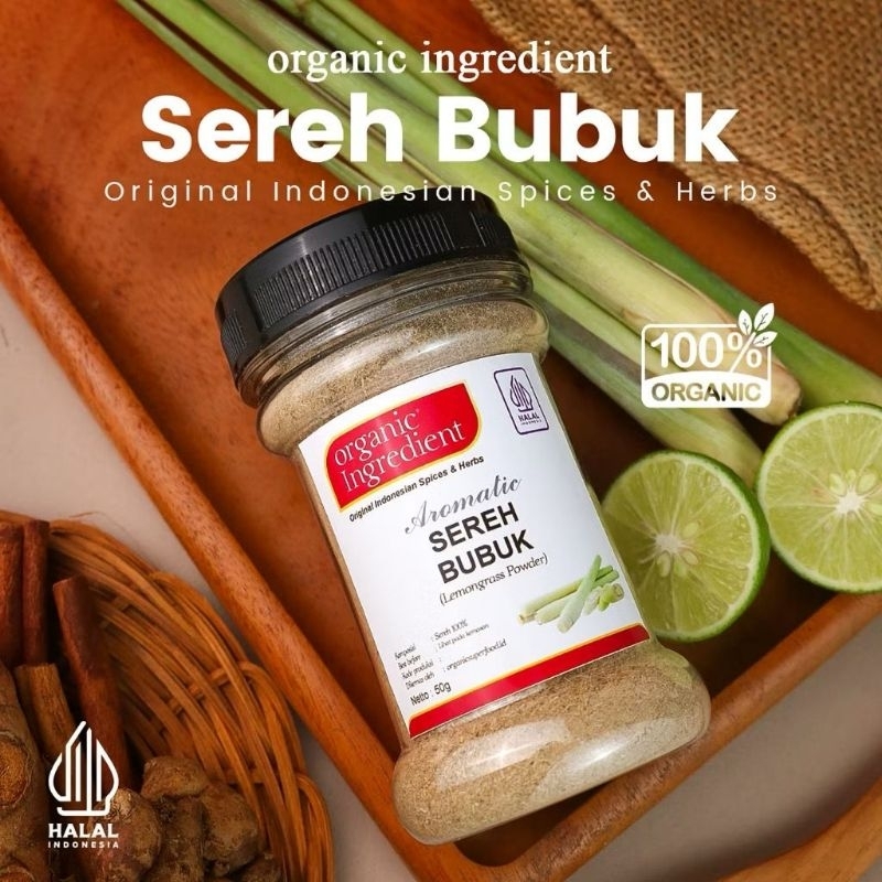 

Serai Sereh Sere Bubuk Lamongrass Ground Original Rempah Indonesia Bumbu Dapur