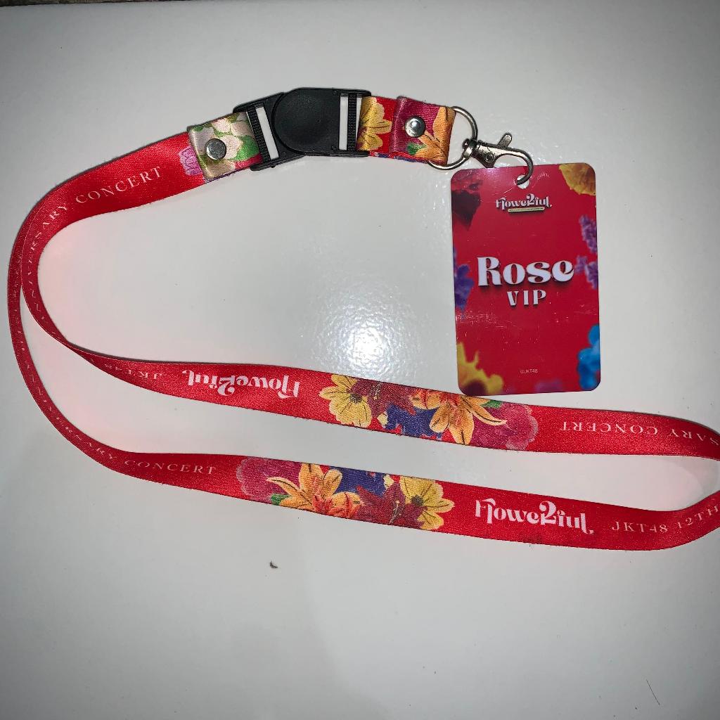 LANYARD BENEFIT ROSE JKT48 FLOWERFUL