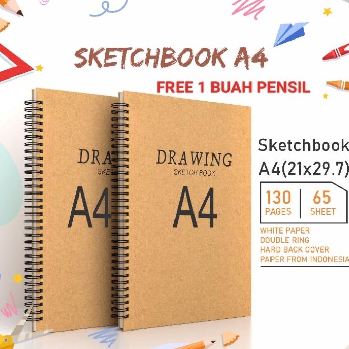 

Sale Buku Sketsa Sketchbook Wired A4 Craft Cover Jilid Spiral Buku Sketsa Sketchbook Wired A4 Craft Cover Jilid Spiral