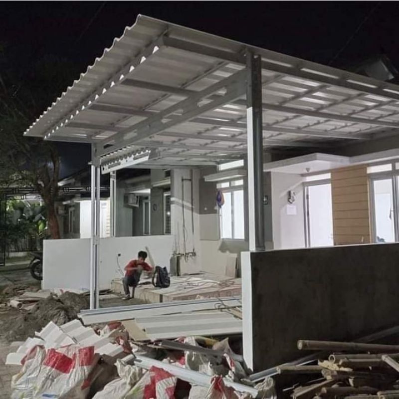 Kanopi baja ringan spandek pasir