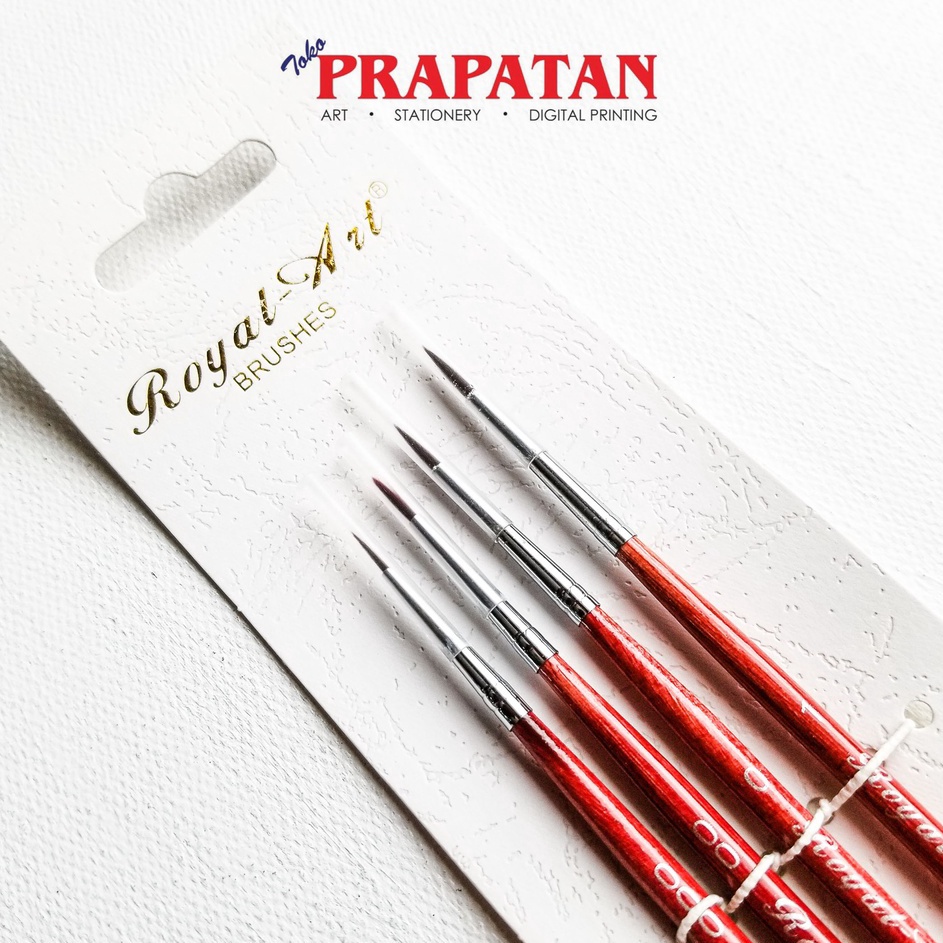 

Pilihan Kuas Lukis Royal Art 7514 Handmade set 4pcs