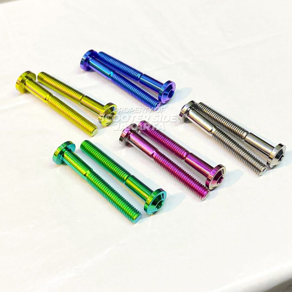 Baut Titanium / Titanium Baut Braket Knalpot Dalam Vespa Sprint Primavera S LX GTS