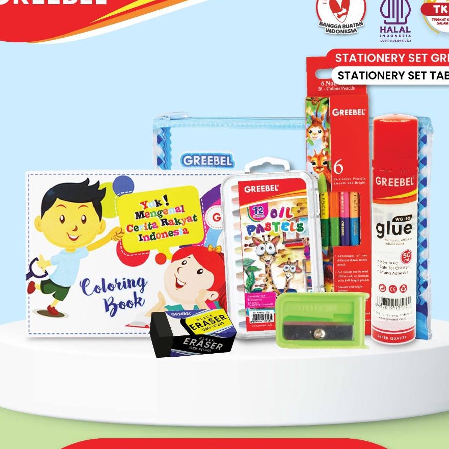 

KF7 GREEBEL Alat Tulis TAB 217 Stationery Set Mewarnai
