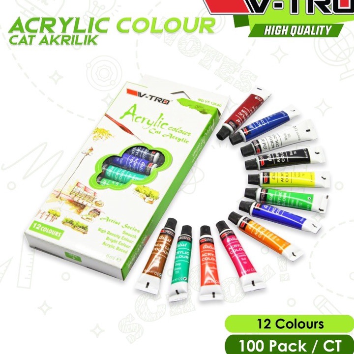 

FG2 cat acrylic acrilic akrilik 12 warna 6 ml vtro