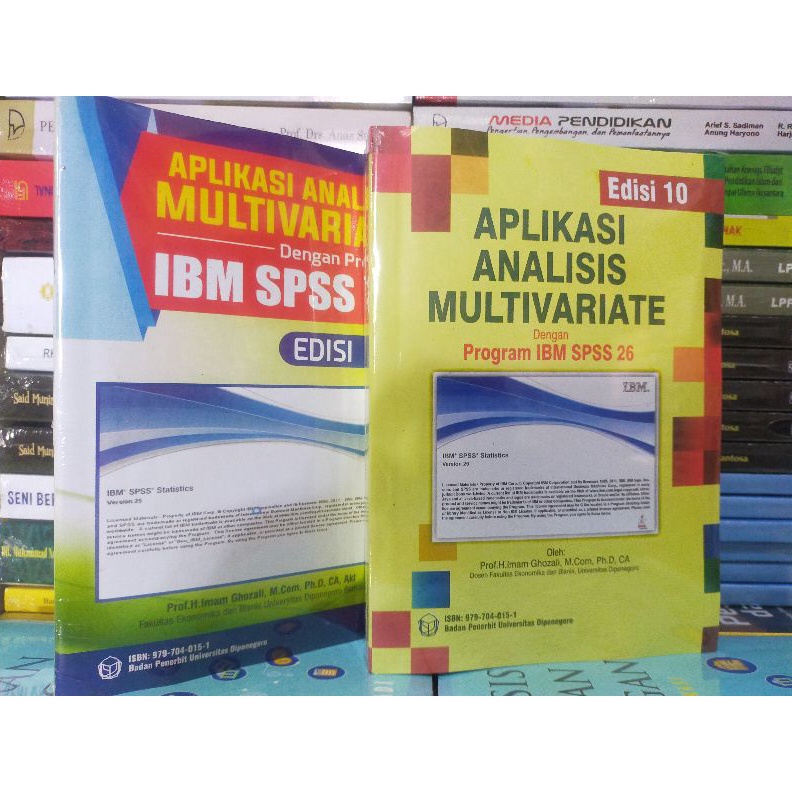 Aplikassi Analisis Multivariate Dengan Program IBM SPSS 19  SPSS 25  SPSS 26  Imam Ghozali ART O7X9