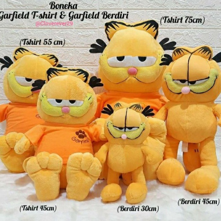 Pusat Obral  Boneka Garfield Tshirt  Garfield Berdiri