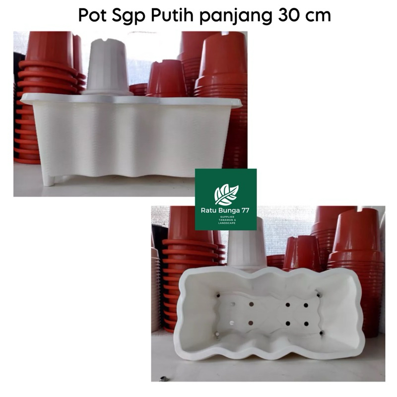 Pot Sgp putih Panjang 30cm