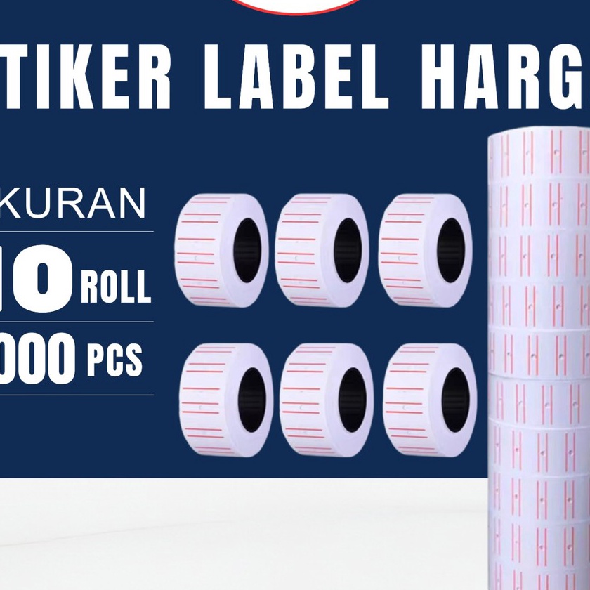 

Tawaran Kes Label 4 PCS Refill Tag Roll 1 Roll 4PCS Sticker Penanda 1ROLL