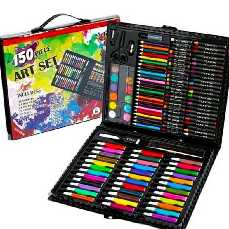 

Limit Crayon SET Peralatan Gambar Mewarnai Ada Pensil Warna Crayon dan Spidol CRAYON 15 SET HITAM