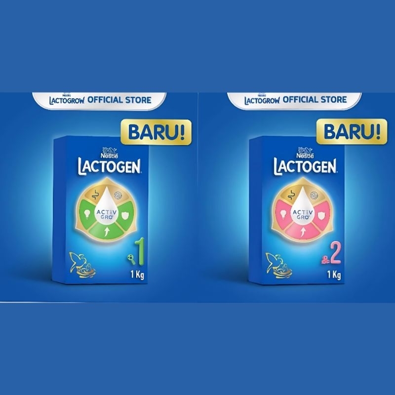 

LACTOGEN 1 DAN 2 KEMASAN 1KG EXP.2026 NESTLE