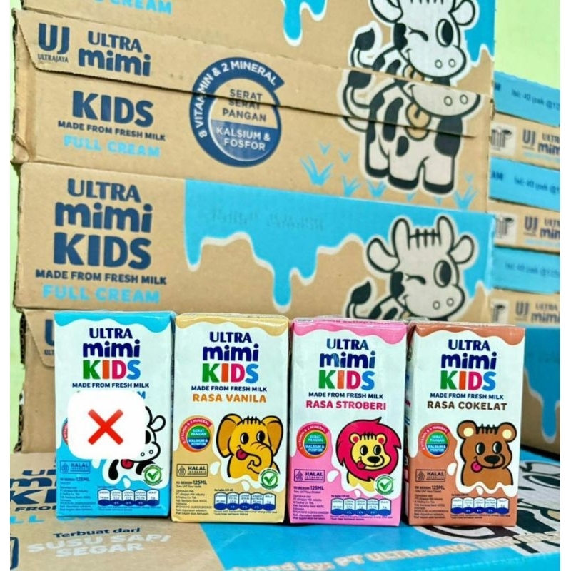 

ULTRA Mimi Kids Susu UHT Cokelat 125 ml x 4pcs