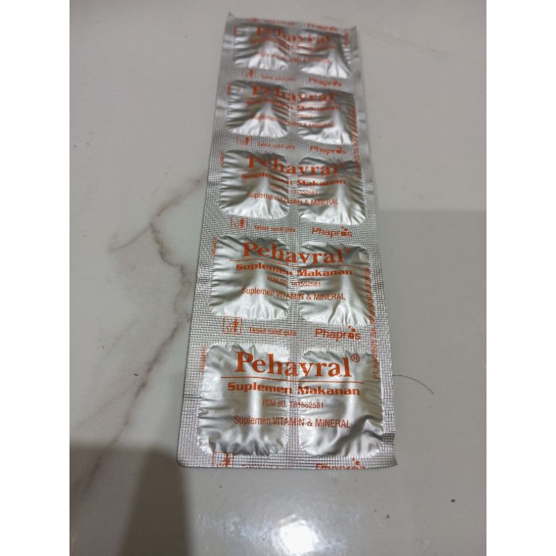 pehavral tablet strip suplemen