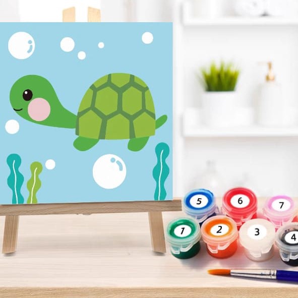 

Terbaru BS Painting by Number Children Canvas Under the SeaSet Kanvas Lukis Anak Versi Hewan Laut