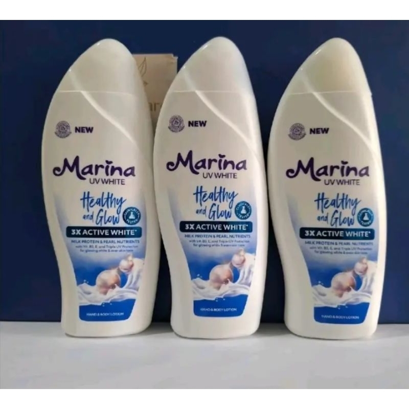 Marina lotion white 185 ml biru