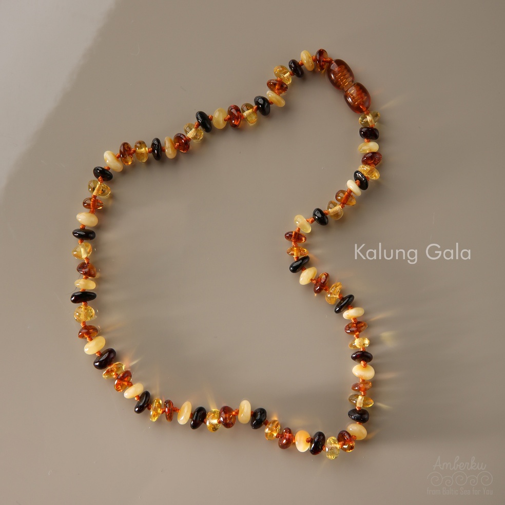AMBERKU  Kalung amber GALA  free gelang dan box Kalung amber bayi anak dewasa Tasbih ART H3U4