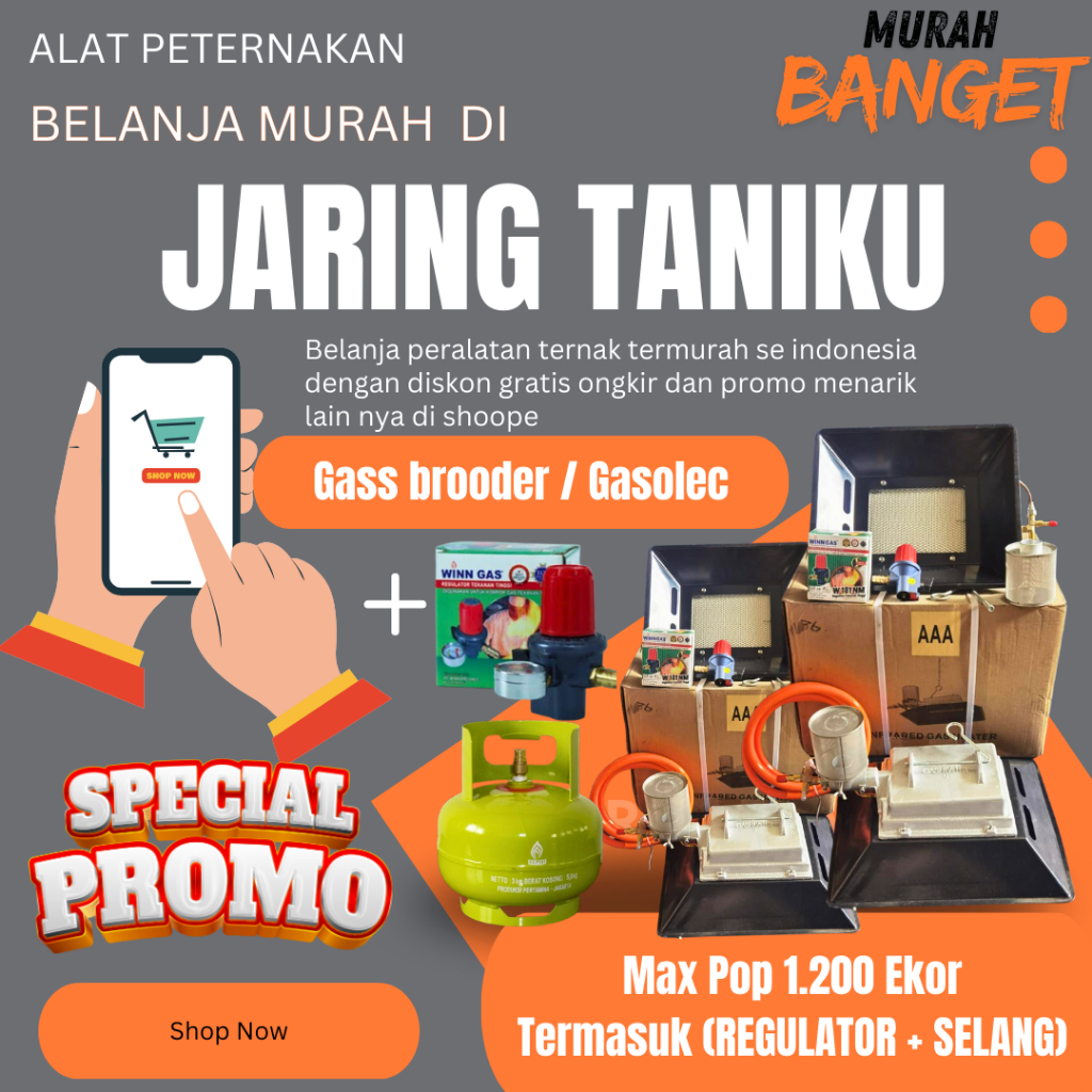 Suner Gas otomatis brooder / Gasolec heater pemanas kandang ternak ayam