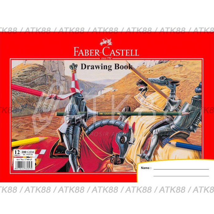 

HJ6 Faber Castell Art Sketch Pad Drawing Book A3